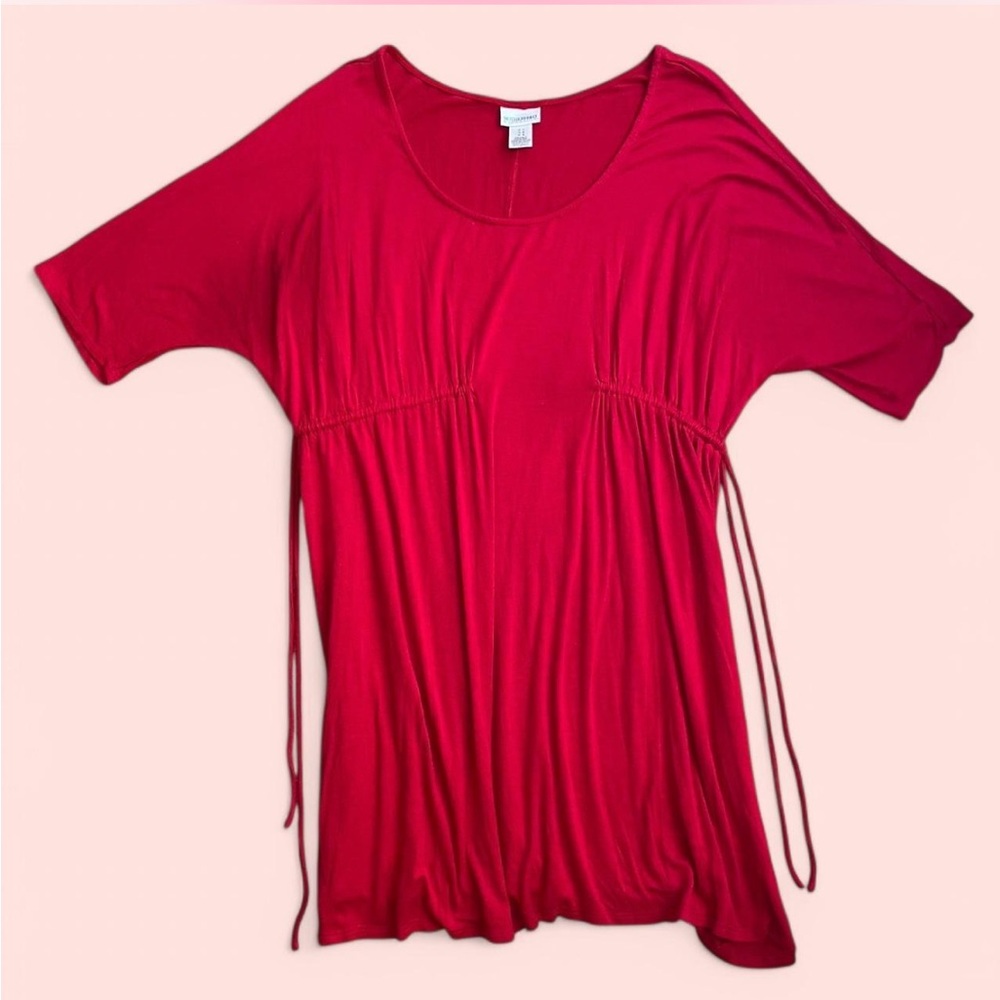 Red Maternity Top or Mini Dress